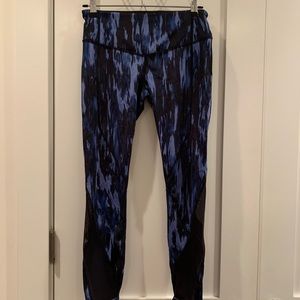 Lululemon Blue and Black Workout Pants